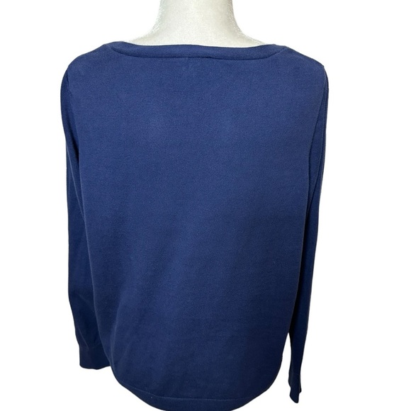 GAP Women's Blue Sweater with Multicolor 'WEEKEND' - Picture 2 of 8